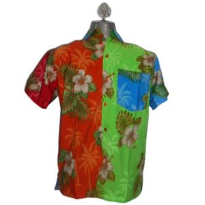 Camiseta Hawaiana de manga corta para hombre, camisa de verano con estampado de flores, venta directa de fábrica a granel - Product Image 1