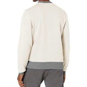 เสื้อสเวตเตอร์คอกลมสำหรับผู้ชายเสื้อสเวตเตอร์แบบสวมหัวสำหรับผู้ชายเสื้อฮู้ดคุณภาพสูงเสื้อกันหนาวผ้าฝ้าย100% ออกแบบโลโก้ได้ตามต้องการ - Product Image 5