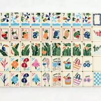 Joyful Side Mahjong américain de luxe, tuiles en acrylique blanc monocouche peintes à la main, jeu de société pour 4 joueurs, divertissement