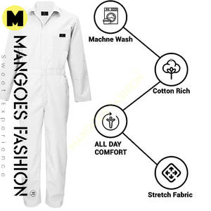 Combinaisons de travail pour hommes à manches longues, imperméables, ignifuges, ANSI classe 1, coton-polyester-soie, haute qualité, couleur personnalisée, logo - Product Image 5