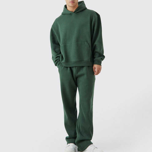 Meilleur Nouvel Ensemble de Survêtements Homme Hiver en Coton Imprimé Logo Personnalisé, Coupe Évasée, Style Jogging Streetwear, avec Sweat à Capuche et Pantalon de Jogging - Product Image 2