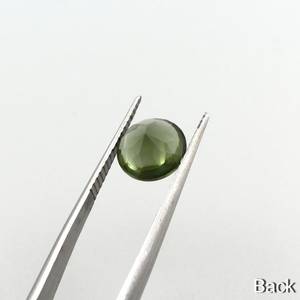 Moldavite แท้ Buff Top ตัดกลมหลวมอัญมณีขนาดสอบเทียบของแท้สําหรับเครื่องประดับใช้ในราคาไม่แพงจํานวนมาก - Product Image 3