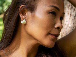 Joyería antigua hecha a mano Pendientes de color de hueso de búfalo hechos a mano con amor y el mejor diseño Pendientes Ágata - Product Image 4