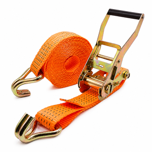 Ratchet Tie Down Belt Polyester 50mm 3000kg Durable Length Options for <b>Cargo</b> Restraint and Logistics OEM Manufacturing Service - Product Image 1