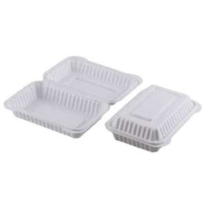 Contenitore per Pranzo Quadrato in PP con Coperchio a Cerniera 23x15x7 cm, Monocomponente, 1 Scomparto - Product Image 1