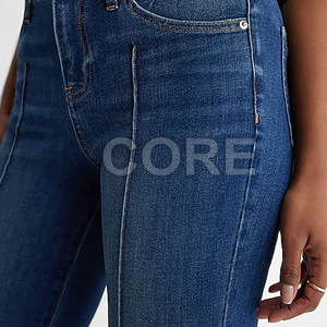 2025 Hot Sale <b>Women's</b> Flared <b>Jeans</b> Pants Latest Design New Casual Wear <b>Women's</b> Flared <b>Jeans</b> Pants - Product Image 6