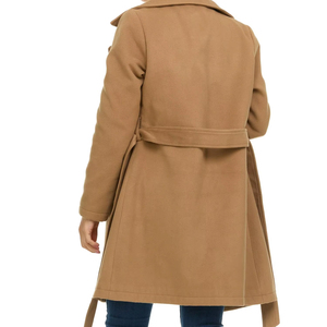 Ropa de calle clásica a prueba de viento cálido grueso transpirable ropa de trabajo prendas de vestir Casual Maxi largo atractivo mujeres con cinturón - Product Image 2