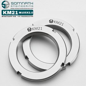 ตัวล็อค KM21น๊อตตัวล็อกเพลาแบบเมตริกที่แม่นยำ M110X2.0สำหรับยึดสเตนเลสสตีล - Product Image 6
