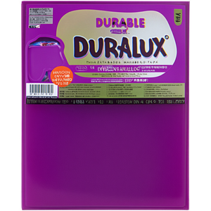 DURABLE DURALUX Extra Wide PVC Purple Fastener Translucent DIN <b>A4</b> Clips - Product Image 3