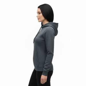 New Design Charcoal <b>Grey</b> Hoodie Thick Cotton Fleece Pullover Luxury Streetwear Slim fit Heavyweight <b>Sweatshirt</b> Sweatsuit Solid - Product Image 3