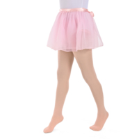 Paket Pakaian Tari Latihan Tulle 3-Potong untuk Anak-anak dengan Pinggang Elastis dan Desain Jala 3D untuk Panggung & Penari
