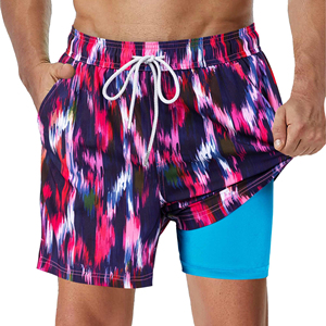 Pantalones cortos de verano de alta calidad para hombre, bañadores de baño sublimados con patrón sólido de LICRA/poliéster de secado rápido para ropa de playa - Product Image 2
