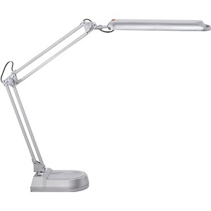 <b>Silver</b> Metal/Plastic Desk <b>Lamp</b> with LED Maximum Height 410 mm Stylish Base Design - Product Image 1