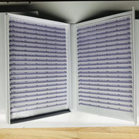 Cils XXL Box colour 2D 3d 4D 5D 6D7D 8D Extensions de cils préfabriqués 40 lignes Ventilateurs étroits Volume avec base pointue Fibre PBT souple