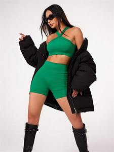 Barboteuses de yoga pour femmes dos nu une pièce robe de contrôle du ventre combinaison rembourré soutien-gorge de sport barboteuse mode Fitness Sportwe - Product Image 3