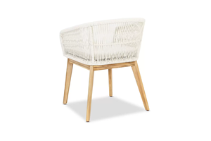 Silla de Comedor Iram Hecha de Madera de Teca Sólida para Exteriores con Acabado Natural - Product Image 2