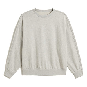 เสื้อสเวตเชิ้ตคอกลมผ้าฟลีซคอตตอน 100% สำหรับผู้ชาย น้ำหนัก 240 กรัม เป็นมิตรกับสิ่งแวดล้อม ระบายอากาศได้ดี พิมพ์ลายนูนโลโก้ด้านหน้า แบบเรียบสีพื้น สามารถสั่งทำได้ - Product Image 1