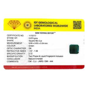 Esmeralda Verde Natural Facetada de Corte Esmeralda de 4.35 Quilates para Joyería - Product Image 4