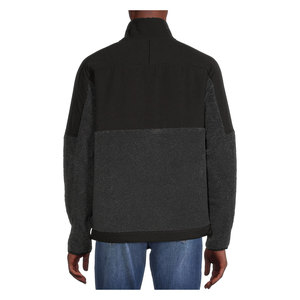 Veste d'hiver en toile polaire douce à fermeture éclair intégrale à manches longues pour homme Coupe classique Style streetwear Tailles plus grandes Col montant - Product Image 6