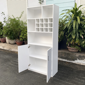 เฟอร์นิเจอร์ห้องรับประทานอาหารสไตล์มินิมอลพร้อมชั้นวางไวน์ TPA007 โต๊ะและเก้าอี้ไม้ยางพาราคุณภาพสูง - Product Image 6