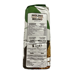 Harina integral orgánica de la mejor calidad de granos blandos italianos 100% 1 kg tamaño ideal para pasta de pizza - Product Image 2