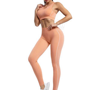 ชุดโยคะไร้ตะเข็บสำหรับผู้หญิง2ชิ้น - Product Image 2