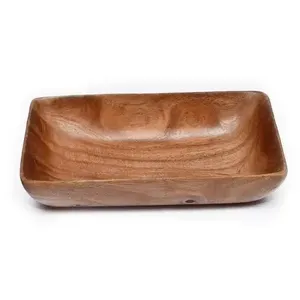 Tazón de Madera de Mango Hecho a Mano de Alta Durabilidad para Ensaladas, Frutas y Masas, Regalo Empresarial Económico, Suministro Integral, India Regal Metal World - Product Image 3