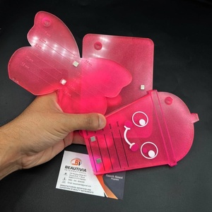 Paleta de Pestañas Acrílica Rosa Personalizada de Doble Capa, Bandeja de Extensión de Pestañas Sostenible con Logotipo Personalizado, MOQ Pequeño, Alta Calidad, Beautivia - Product Image 3