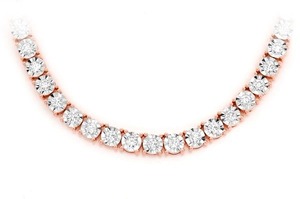 Exquisita joyería ostentosa de Hip Hop, Venta caliente, collar de cadena de tenis de diamante cultivado en laboratorio de oro amarillo de 18 quilates, fabricación en India - Product Image 3