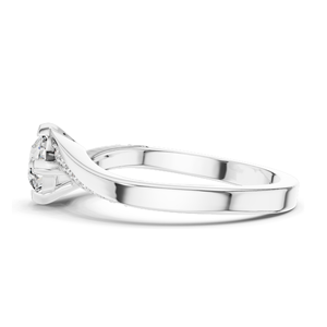 Bague pour femme en diamant CVD de laboratoire 0,59 CT VVS-VS-EF, or 18 carats, 14 carats, 10 carats et argent 925, or rose, or jaune, or blanc et moissanite - Product Image 6