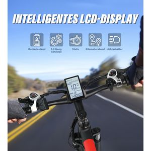 Pneu de Bike-27.5x1.95 de montagne électrique VARUN M27 48V 13AH batterie au lithium moteur de moyeu arrière et frein à disque - Product Image 3