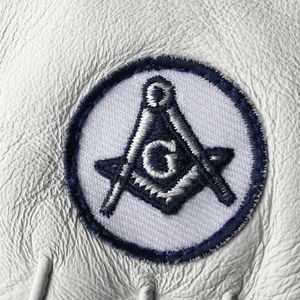 Guantes masónicos de secado rápido de alta calidad Guantes masónicos de cuero con el mejor logotipo - Product Image 3