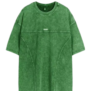 เสื้อยืดโอเวอร์ไซส์ทรงใหญ่พิเศษ ผ้าคอตตอน 100% สไตล์วินเทจ สตรีทแวร์ ทรงไหล่ตก คอกลม สำหรับผู้ชาย - Product Image 1