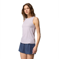Débardeur court basique décontracté sans manches pour femme, col rond, dos nageur, en jersey avec rubans, écologique, séchage rapide