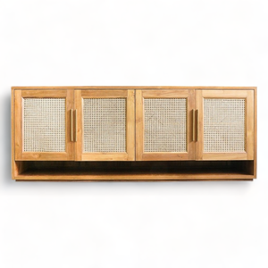 Muebles de madera de teca natural de diseño moderno, aparador de buffet de ratán, armario de cocina para el hogar, Hotel, sala de estar, casa de campo, Villa - Product Image 6