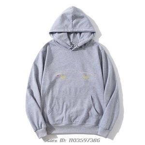 Sweat à capuche en coton surdimensionné pour hommes 100% sweat graphique hauts avec impression en silicone Style Streetwear tendance 2025 - Product Image 2