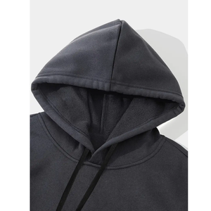 Sudadera con capucha personalizada de gran tamaño de alta calidad 2023 otoño venta al por mayor 100% algodón estampado Unisex algodón orgánico liso estampado de silicona - Product Image 3