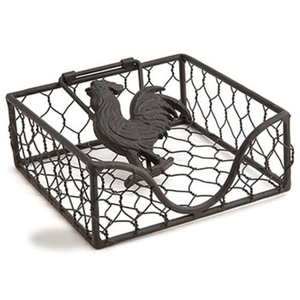 Porte-serviettes en étain galvanisé Porte-serviettes de ferme pour tables - Product Image 4