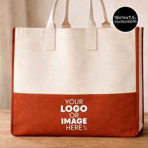 Elite <b>Medium</b> Cotton Tote <b>Bag</b> Customizable 100% Cotton Tote for Beach Wedding & Everyday Use PP Material Letter Pattern - Product Image 1