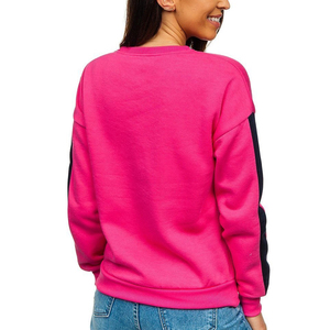 Jersey holgado de algodón para mujer al por mayor, ropa de uso diario para otoño e invierno, sudadera de cuello redondo con diseño estampado para mujer - Product Image 6