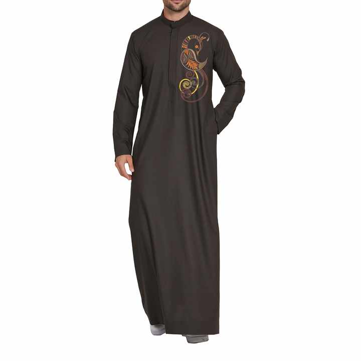 Zipper Middle East Arab Boy Thobe Thawb Clothing