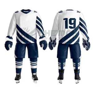 Uniforme de maillot de hockey sur glace unisexe de haute qualité Nouvel ensemble personnalisé pour adultes et jeunes Service OEM pour tenue d'équipe à bas prix - Product Image 2