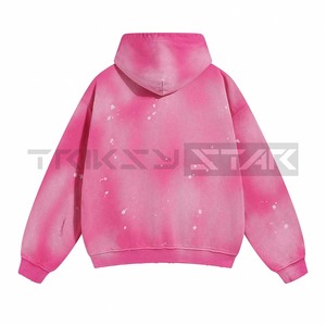 Sudadera de Algodón 100% para Hombre, Estilo Urbano, Lavado Ácido, Diseño Desgastado, de Lujo, Talla Grande, Otoño, Felpa Francesa - Product Image 2