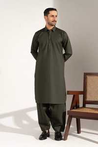 Pijama de algodón Slub Kurta para hombre, ropa de fiesta informal festiva, ropa india de compras en línea, última colección - Product Image 2