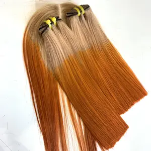 Wig rambut manusia ali express kutikula disesuaikan hitam + merah muda + emas rambut virgin hijau penjualan terbaik gratis bundel rambut sampel