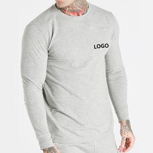 Manches longues respirant léger motif à carreaux sport exercice t-shirt pour hommes en gros coton Polyester hommes t-shirts personnalisés - Product Image 1