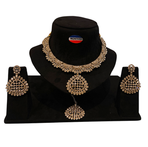 Beautiful Traditional Choker Necklace <b>Set</b> for <b>Women</b> Ideal for Bridal Wear Engagements and Special Celebrations - Product Image 4