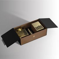 Décorations de Ramadan de qualité supérieure, tendance 2025, ensemble de brûleur à bakhoor en bois de qualité supérieure, boîte de rangement pour oud, cadeaux pour l'Aïd 2025
