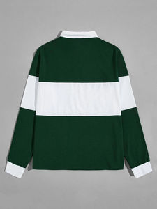 โลโก้ที่กําหนดเองเสื้อโปโลกอล์ฟโพลีเอสเตอร์แห้งเร็วระบายอากาศคุณภาพสูงผู้ชายเสื้อโปโลสองโทน - Product Image 2