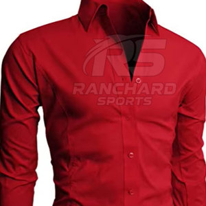 เสื้อเชิ้ตผู้ชายคอปกพับได้ ผ้าฝ้าย สไตล์ลำลอง แขนยาว สำหรับทำงาน เสื้อเชิ้ตทำงานทรงเข้ารูป - Product Image 5